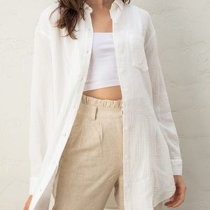 Lulu’s Oversized Button-Up Shirt